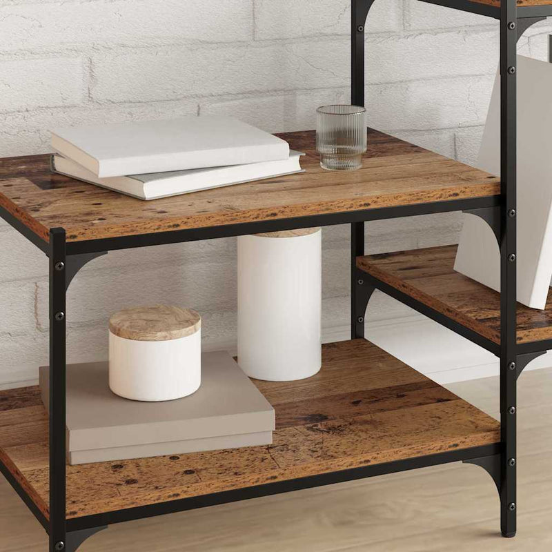 vidaXL Polcos könyvespolc 4 pcs Barna 60 x 40 x 1,5 cm Faanyag