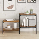 vidaXL Polcos könyvespolc 4 pcs Barna 60 x 40 x 1,5 cm Faanyag