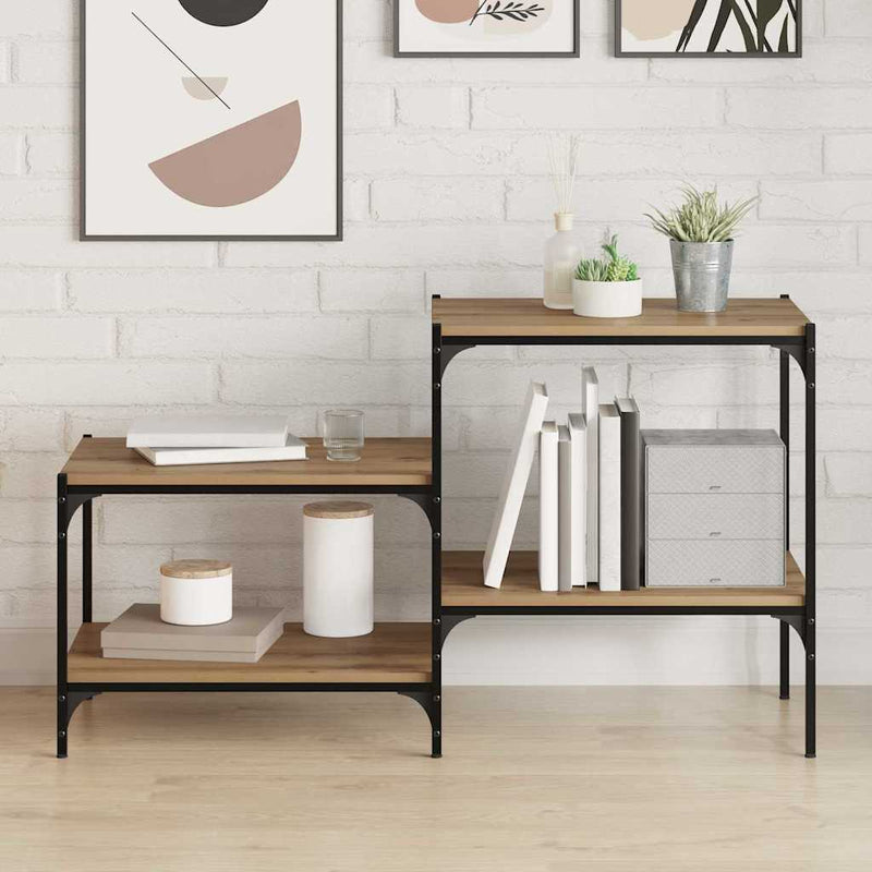 vidaXL Polcos könyvespolc 4 pcs Barna 60 x 40 x 1,5 cm Faanyag