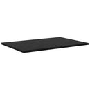 vidaXL Polcos könyvespolc 4 pcs Fekete 60 x 40 x 1,5 cm Faanyag