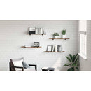 vidaXL Polcos könyvespolc 4 pcs Barna 80 x 20 x 1,5 cm Faanyag