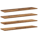 vidaXL Polcos könyvespolc 4 pcs Barna 80 x 20 x 1,5 cm Faanyag