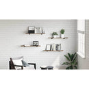 vidaXL Polcos könyvespolc 4 pcs Barna 80 x 20 x 1,5 cm Faanyag
