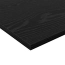 vidaXL Polcos könyvespolc 4 pcs Fekete 80 x 20 x 1,5 cm Faanyag