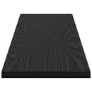 vidaXL Polcos könyvespolc 4 pcs Fekete 80 x 20 x 1,5 cm Faanyag