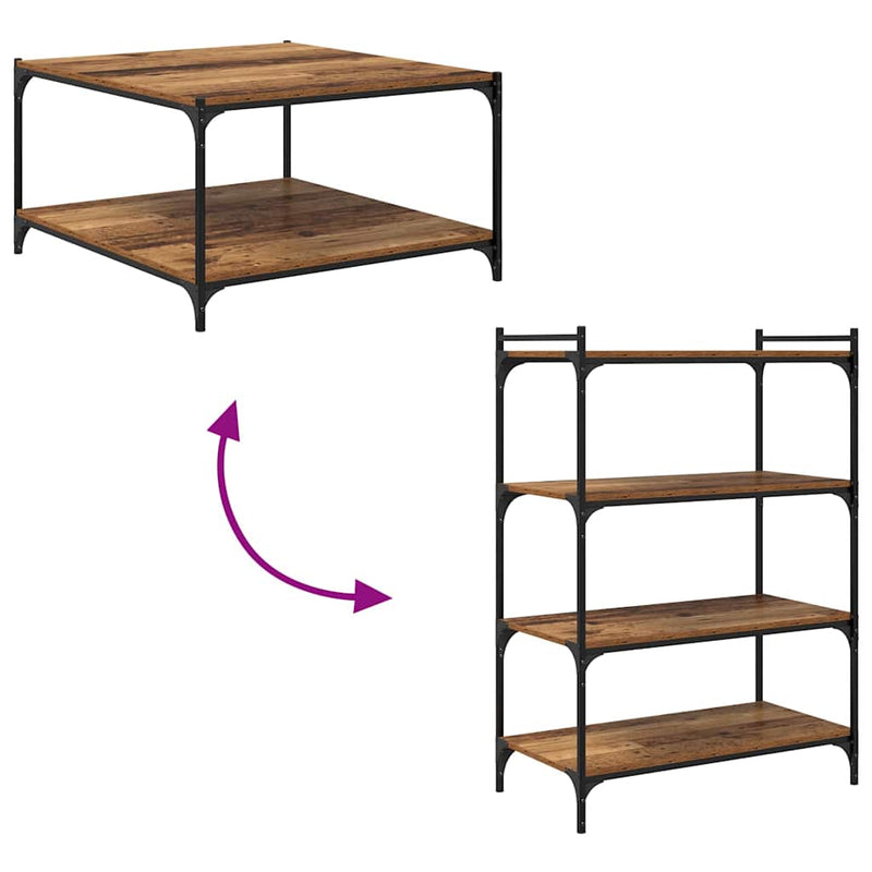 vidaXL Polcos könyvespolc 4 pcs Barna 80 x 40 x 1,5 cm Faanyag