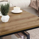 vidaXL Polcos könyvespolc 4 pcs Barna 80 x 40 x 1,5 cm Faanyag