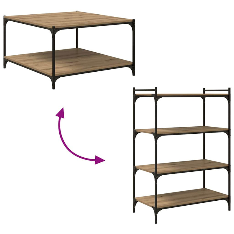 vidaXL Polcos könyvespolc 4 pcs Barna 80 x 40 x 1,5 cm Faanyag