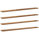vidaXL Polcos könyvespolc 4 pcs Barna 100 x 10 x 1,5 cm Faanyag