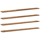 vidaXL Polcos könyvespolc 4 pcs Barna 100 x 10 x 1,5 cm Faanyag