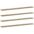 vidaXL Polcos könyvespolc 4 pcs Barna 100 x 10 x 1,5 cm Faanyag