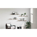 vidaXL Polcos könyvespolc 4 pcs Barna 100 x 20 x 1,5 cm Faanyag
