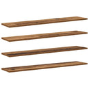 vidaXL Polcos könyvespolc 4 pcs Barna 100 x 20 x 1,5 cm Faanyag