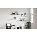vidaXL Polcos könyvespolc 4 pcs Barna 100 x 20 x 1,5 cm Faanyag