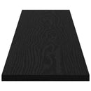 vidaXL Polcos könyvespolc 4 pcs Fekete 100 x 20 x 1,5 cm Faanyag