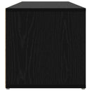 vidaXL Cipőpad polcokkal Fekete tölgy 102 x 35 x 35 cm Faanyag