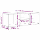 vidaXL Cipőpad polcokkal Fekete tölgy 102 x 35 x 35 cm Faanyag