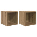 vidaXL Fali Szekrény 2 pcs Artisan tölgy 37 x 37 x 37 cm Faanyag