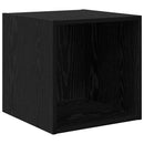 vidaXL Fali Szekrény polcokkal Fekete tölgy 37 x 37 x 37 cm Faanyag