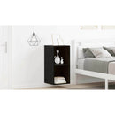 vidaXL Fali Szekrény 2 pcs Fekete tölgy 37 x 37 x 37 cm Faanyag