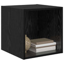 vidaXL Fali Szekrény 2 pcs Fekete tölgy 37 x 37 x 37 cm Faanyag