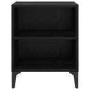 vidaXL Éjjeliszekrény 2 db Fekete tölgy 40 x 30 x 50 cm Szerelt Fa