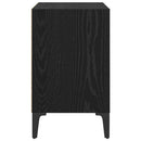 vidaXL Éjjeliszekrény 2 pcs Fekete tölgy 40 x 30 x 50 cm Faanyag