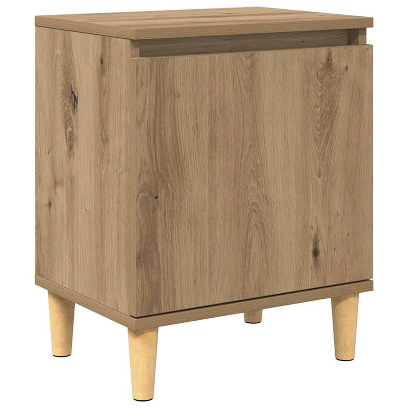 vidaXL Éjjeliszekrény kézműves tölgy 40 x 30 x 50 cm Faanyag