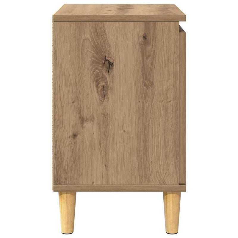 vidaXL Éjjeliszekrény kézműves tölgy 40 x 30 x 50 cm Faanyag