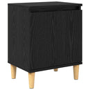 vidaXL Éjjeliszekrény Fekete tölgy 40 x 30 x 50 cm Faanyag