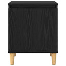vidaXL Éjjeliszekrény Fekete tölgy 40 x 30 x 50 cm Faanyag