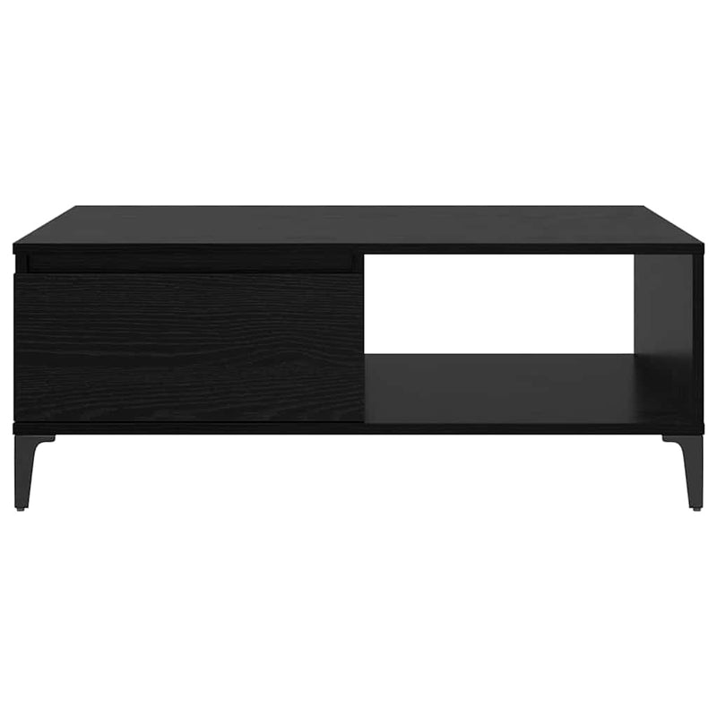 vidaXL Dohányzóasztal Musta tammi 90 x 60 x 35 cm Faanyag