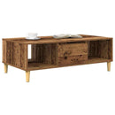 vidaXL Dohányzóasztal Öreg fa 102 x 55 x 35 cm Faanyag