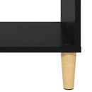 vidaXL Dohányzóasztal Fekete tölgy 102 x 55 x 35 cm Faanyag
