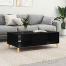 vidaXL Dohányzóasztal Fekete tölgy 102 x 55 x 35 cm Faanyag
