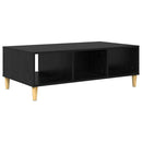 vidaXL Dohányzóasztal Fekete tölgy 102 x 55 x 35 cm Faanyag