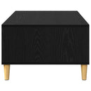 vidaXL Dohányzóasztal Fekete tölgy 102 x 55 x 35 cm Faanyag