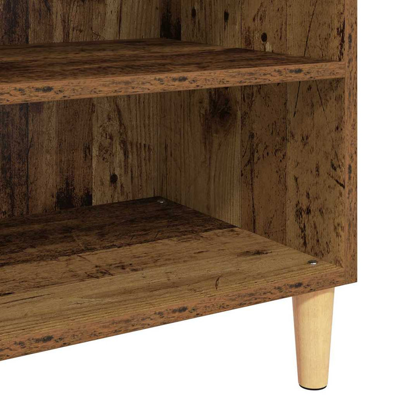 vidaXL Széf Régi fa 57 x 35 x 89.5 cm Faanyag