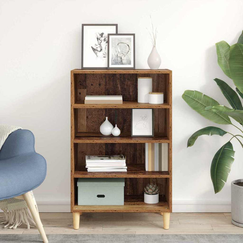 vidaXL Széf Régi fa 57 x 35 x 89.5 cm Faanyag