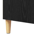vidaXL Széf Fekete tölgy 57 x 35 x 89.5 cm Faanyag