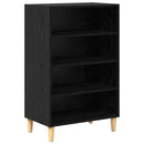 vidaXL Széf Fekete tölgy 57 x 35 x 89.5 cm Faanyag