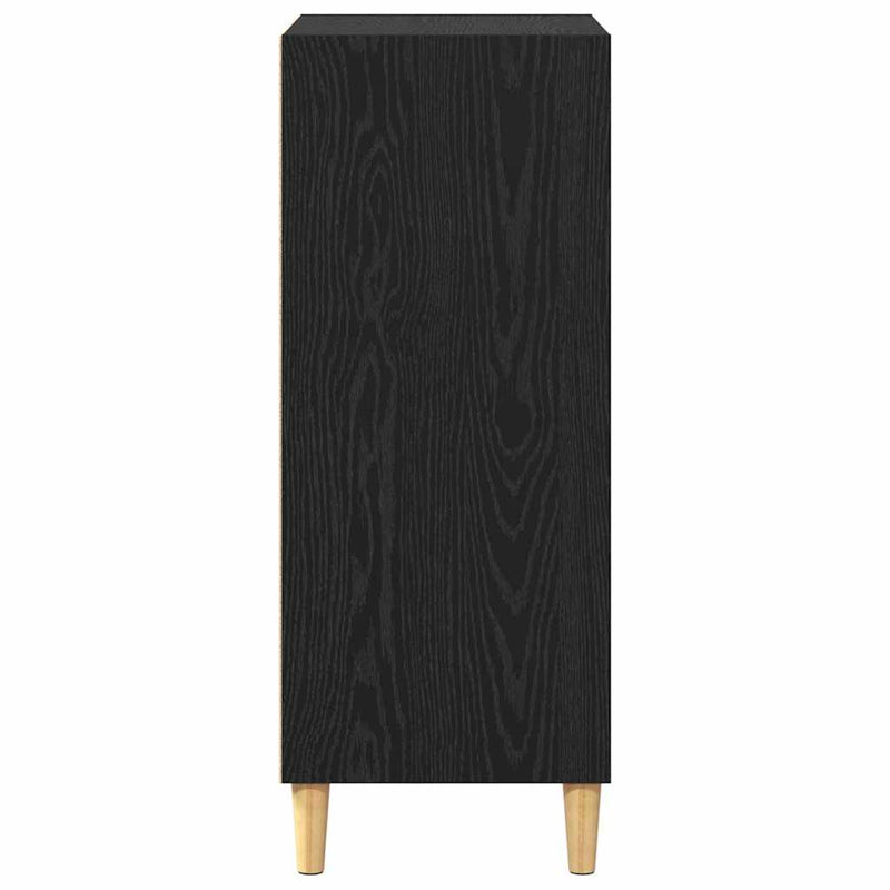 vidaXL Széf Musta tammi 57 x 35 x 89.5 cm Faanyag