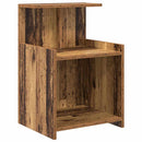 vidaXL Éjjeliszekrény 2 pcs Öreg fa 40 x 35 x 60 cm Faanyag