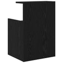 vidaXL Éjjeliszekrény Fekete tölgy 40 x 35 x 60 cm Faanyag