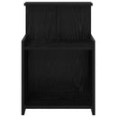 vidaXL Éjjeliszekrény 2 pcs Musta tammi 40 x 35 x 60 cm Faanyag