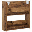 vidaXL Cipőszekrény polcokkal Öreg fa 60 x 18 x 60 cm Faanyag