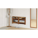vidaXL Cipőszekrény polcokkal 2 pcs Öreg fa 60 x 18 x 60 cm Faanyag