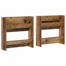 vidaXL Cipőszekrény polcokkal 2 pcs Öreg fa 60 x 18 x 60 cm Faanyag