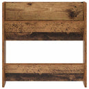 vidaXL Cipőszekrény polcokkal 2 pcs Öreg fa 60 x 18 x 60 cm Faanyag