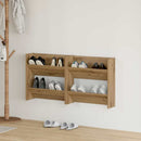 vidaXL Cipőszekrény 2 pcs Artisan tölgy 60 x 18 x 60 cm Faanyag